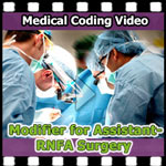 medical coding--modifier-for-assistant-RNFA-surgery